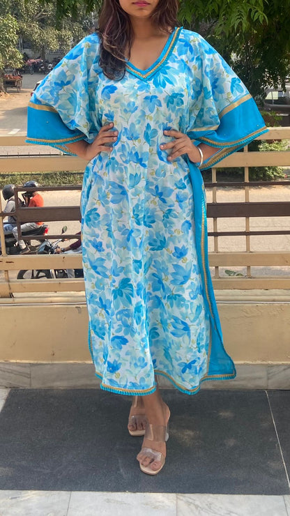 Kaftan from Dupatta (Fabric sent by client)