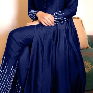 Front Slit Anarkali Pant Set - Image 6