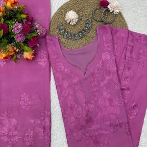 Chikankari Kurta Set - Image 8