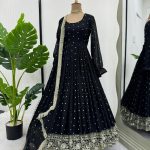 Designer Anarkali Dress in Black