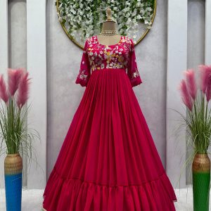 Thread and Sequins Work Anarkali - Image 16