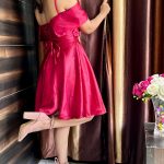 Satin Double Bow Dress