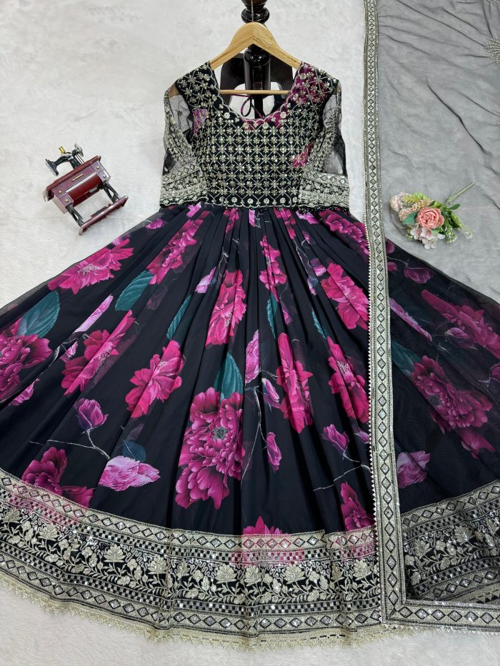 Embroidered Anarkali - Image 5