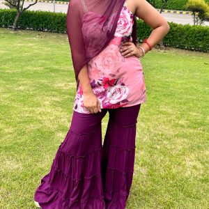 Pretty in Purple Sharara Set