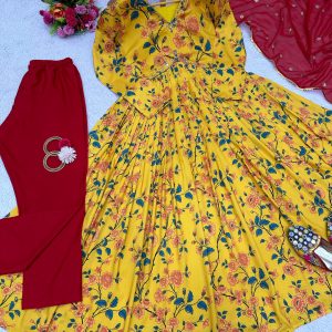 Floral Anarkali Set