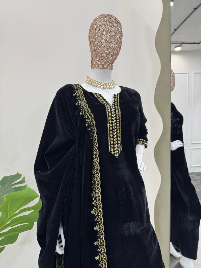 Black Velvet Suit - Image 6