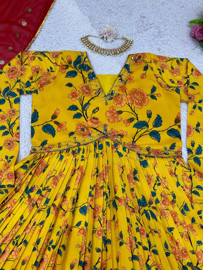 Floral Anarkali Set - Image 4