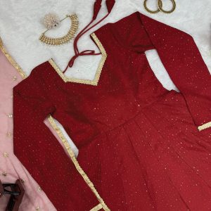 Crochet Work Anarkali - Image 11
