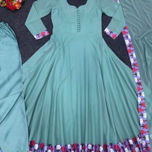 Basic Anarkali with Lace Work - Image 14