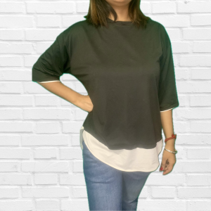 Monochrome Elegance Top