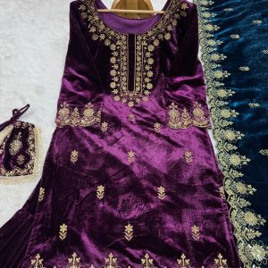 Velvet Sharara Set - Image 6