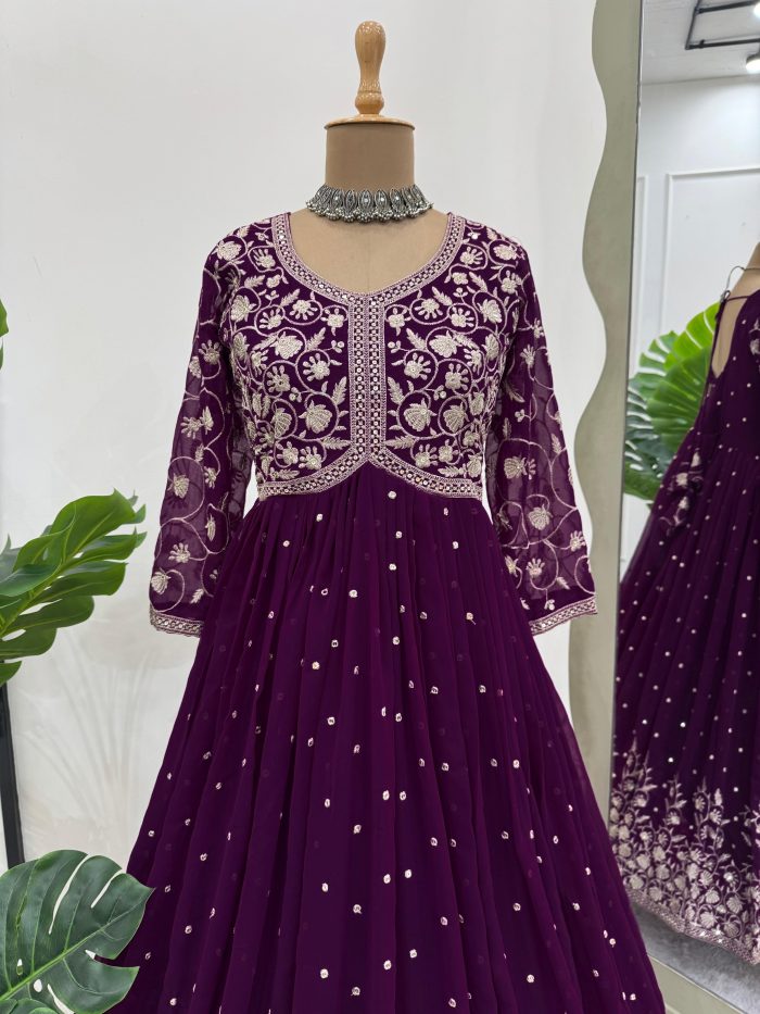 Embroidered Anarkali Set - Image 2