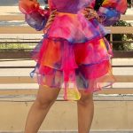 Tie n Dye Pink Ruffle Chic