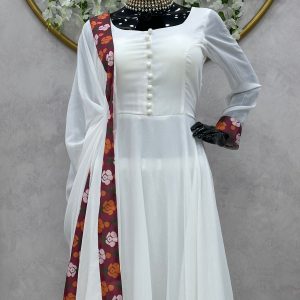 Basic Anarkali with Lace Work - Image 11