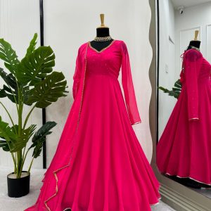 Hot Pink Anarkali