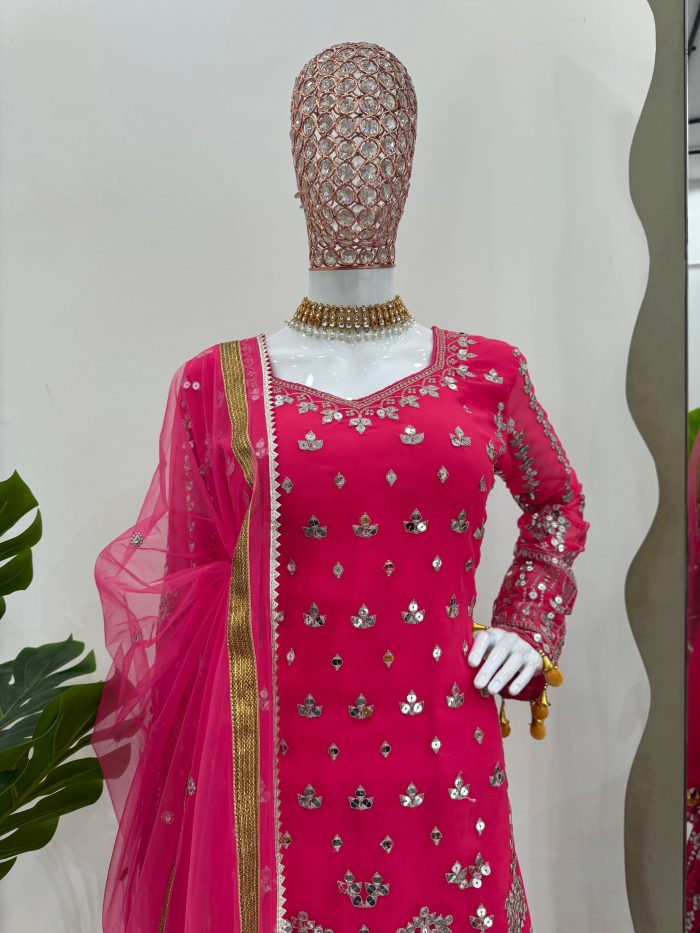 Embroidery Work Sharara Set - Image 2