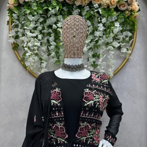 Anarkali Set with Shrug - Image 8