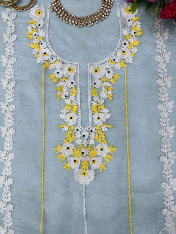Pastel Kurta Set with Dupatta - Image 6