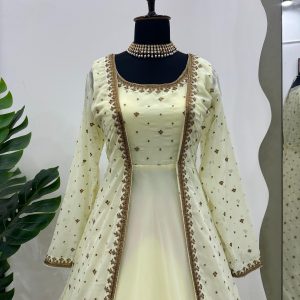Anarkali with Shrug - Image 17