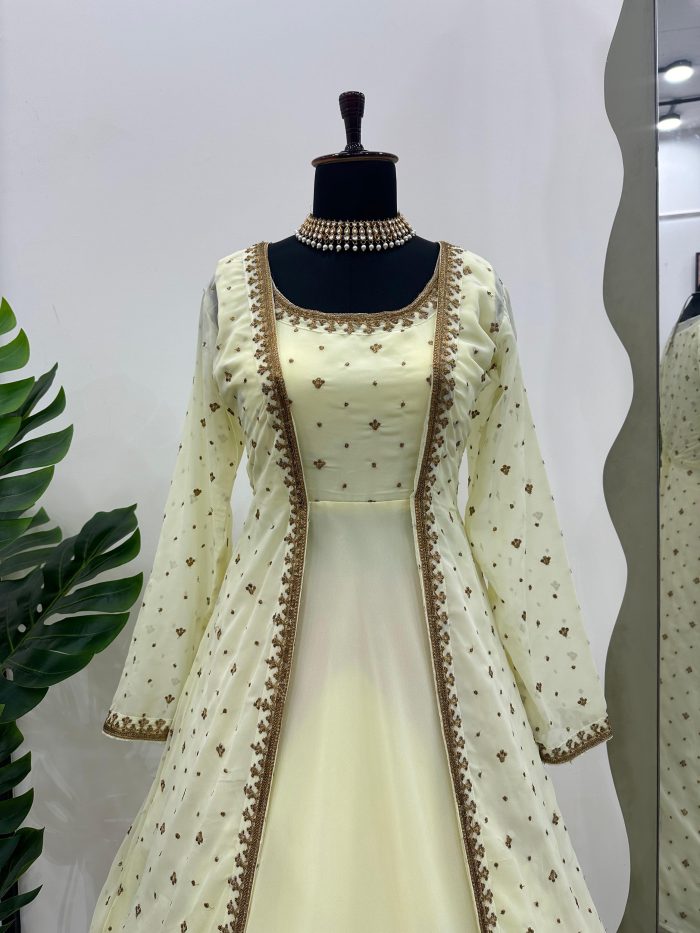 Anarkali with Shrug - Image 17