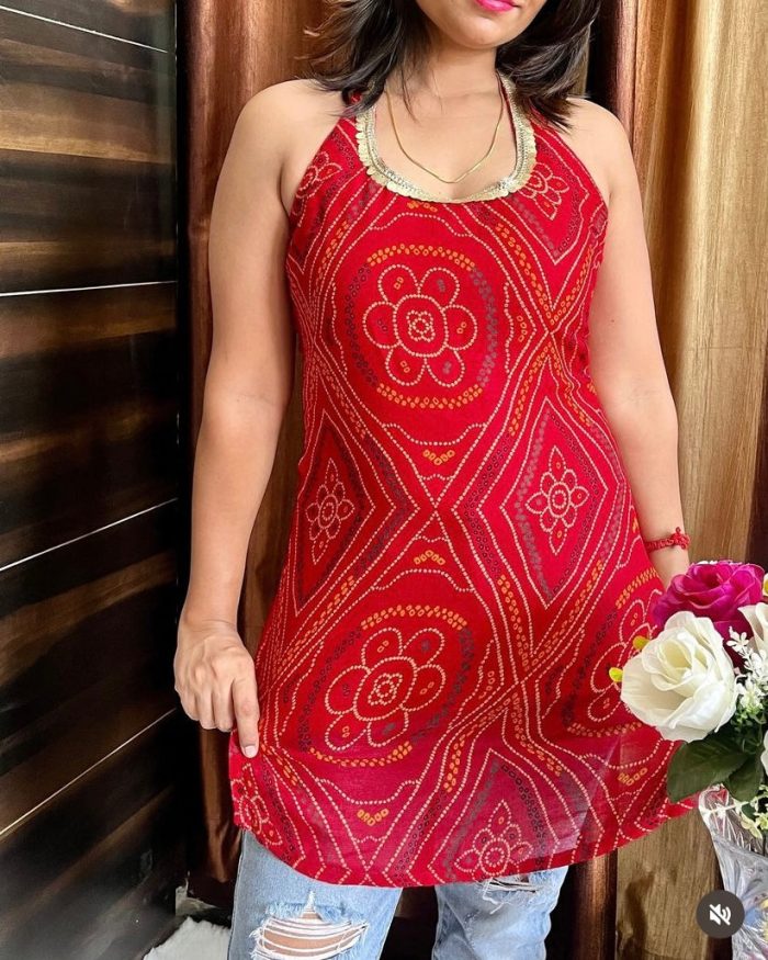 Halter Neck Short Kurta - Image 7