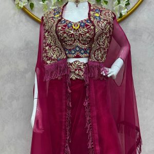 Dhoti Shrug Set - Image 2