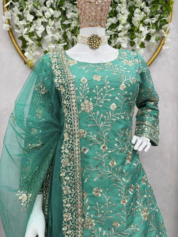 Mehendi Special Sharara Set