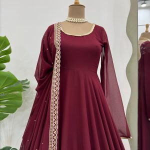 Sequins Work Anarkali Set - Image 2