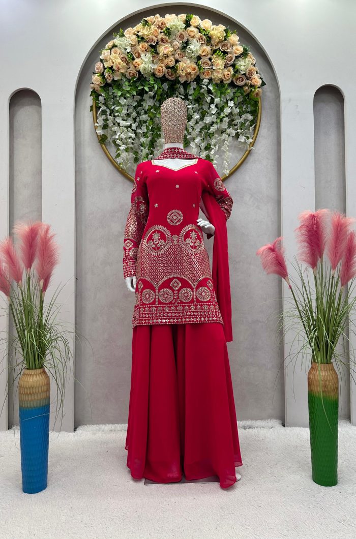 Hot Pink Gharara Set - Image 8