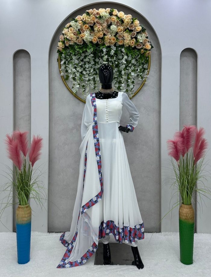 Basic Anarkali with Lace Work - Image 20