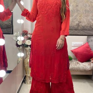 Chikankari Kurta Set - Image 14