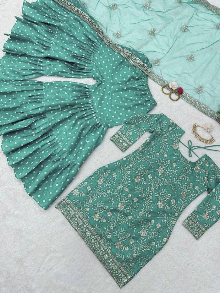 Mehendi Special Sharara Set - Image 5