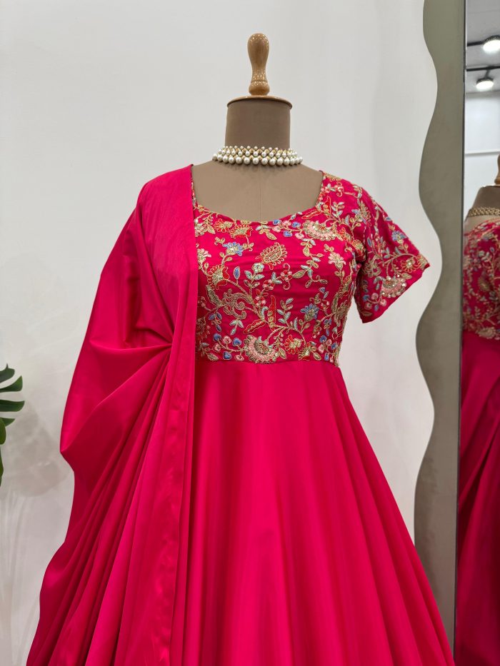 Embroidered Anarkali Set - Image 2