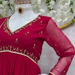 Hand Work Anarkali with Dupatta