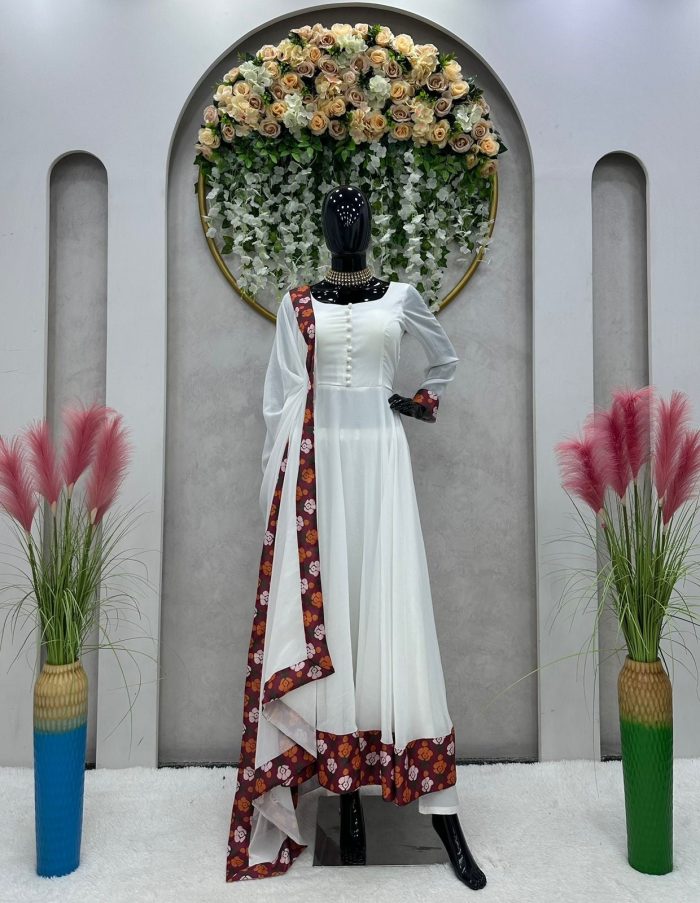 Basic Anarkali with Lace Work - Image 10