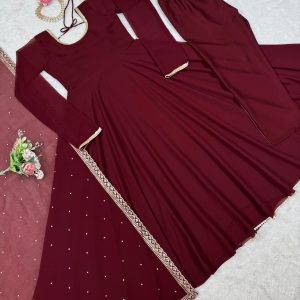 Sequins Work Anarkali Set - Image 5