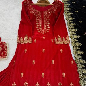 Velvet Sharara Set - Image 27