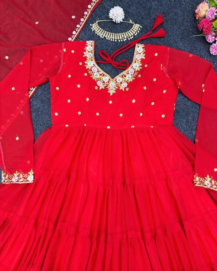 Anarkali with 13m flair - Image 11