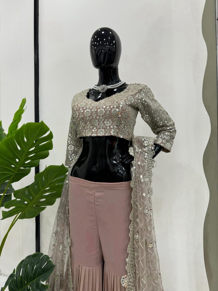 Crop Top with Sharara - Image 4