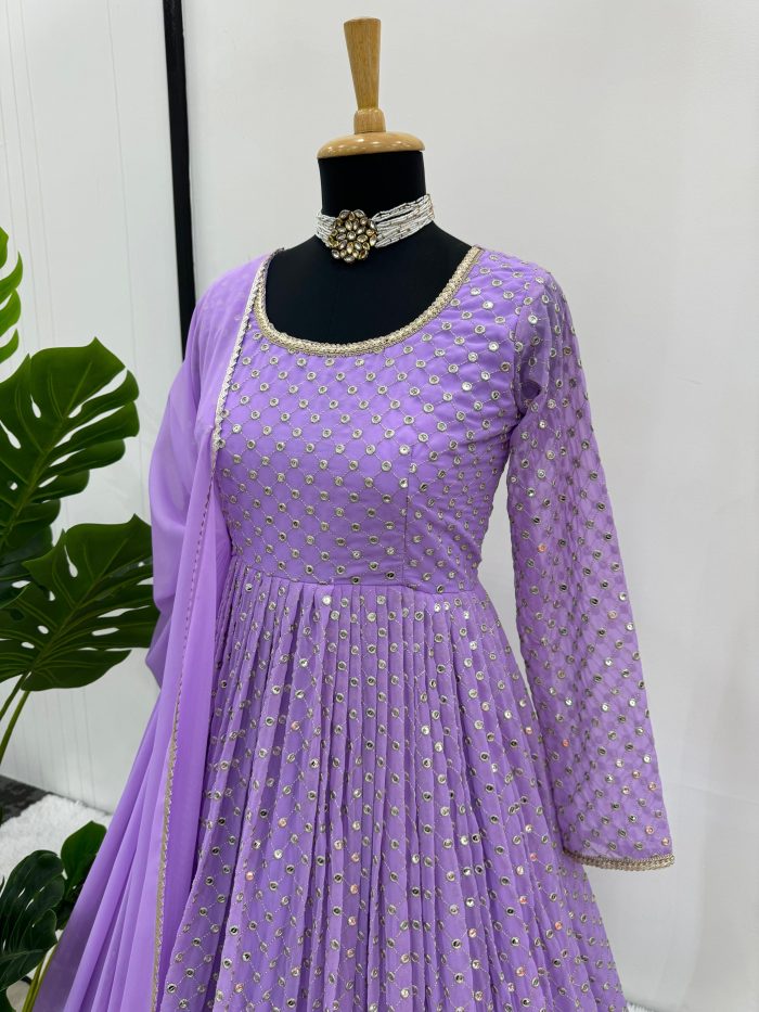 Thread work Anarkali Set - Image 3