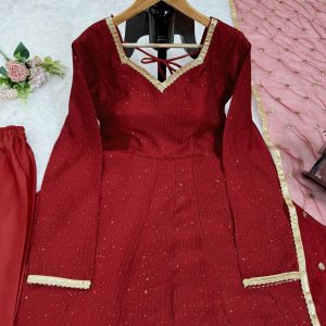 Crochet Work Anarkali - Image 8