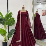 Sequins Work Anarkali Set