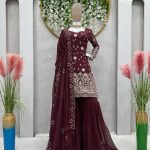 Sequins Work Sharara Set