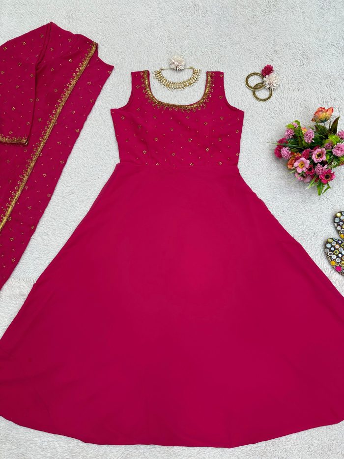 Anarkali with Shrug - Image 13