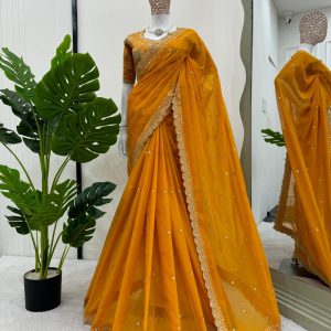 Embroidered Saree - Image 17