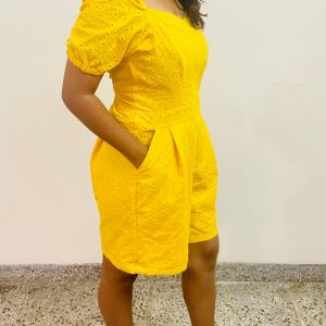 Cotton Schiffli Playsuit - Image 3