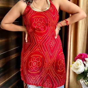 Halter Neck Short Kurta