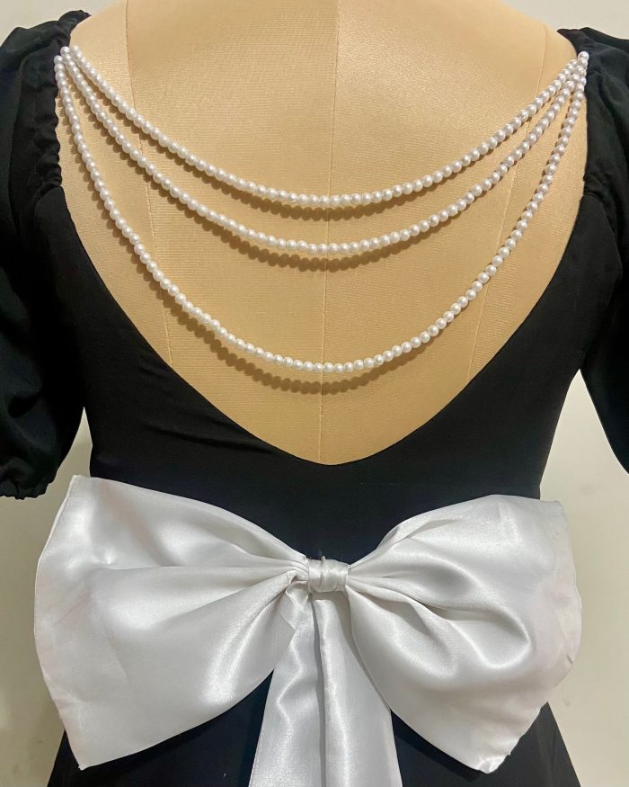 "Pearls and Big Bows" Princess Dress