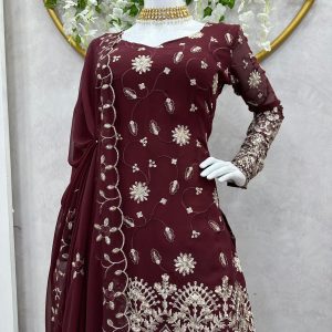 Sequins Work Sharara Set - Image 2