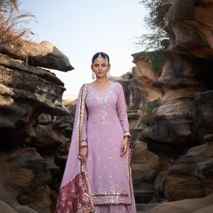 Heavy Thread Work Sharara Set - Image 8